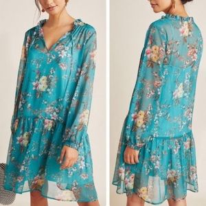 Anthropologie Maeve Floral Tunic Dress